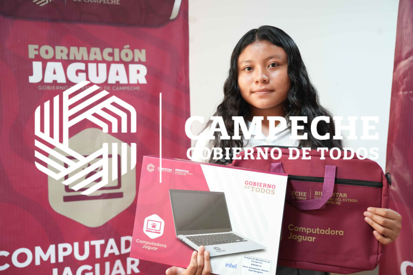 BENEFICIARIA  DE COMPUTADORA JAGUAR DE HOPELCHEN