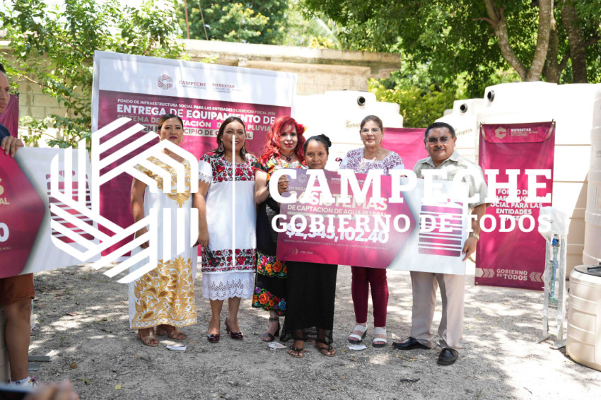 ENTREGA DE SISTEMAS DE CAPTACION DE AGUA CALAKMUL